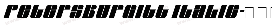 PetersburgITT Italic字体转换